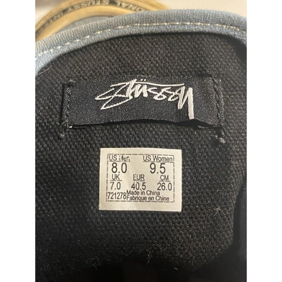 Mens Size 8 (W9.5) Stussy x Vans Chukka LX Skate Shoes Washed Niagara Summer ‘17